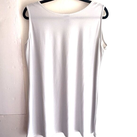 Clara Sunwoo Basic White Sleeveless Tank Base Layer Capsule Wardrope XL - Picture 4 of 7